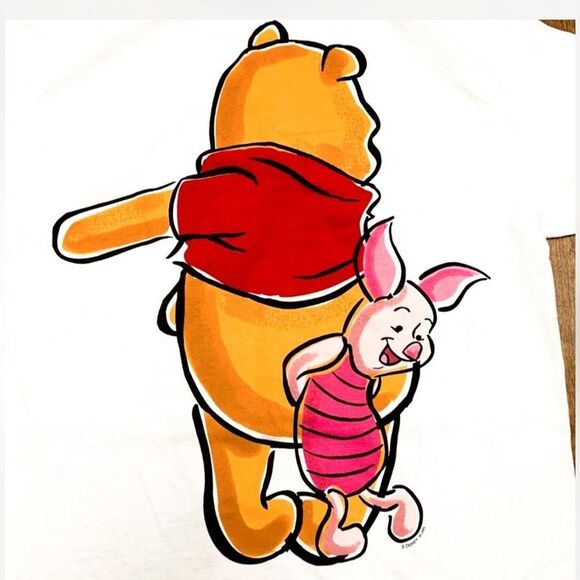 Winnie The Pooh Piglet 1990s Disney Double Sided Jerry Leigh T-Shirt Men’s (L) - Picture 5 of 8